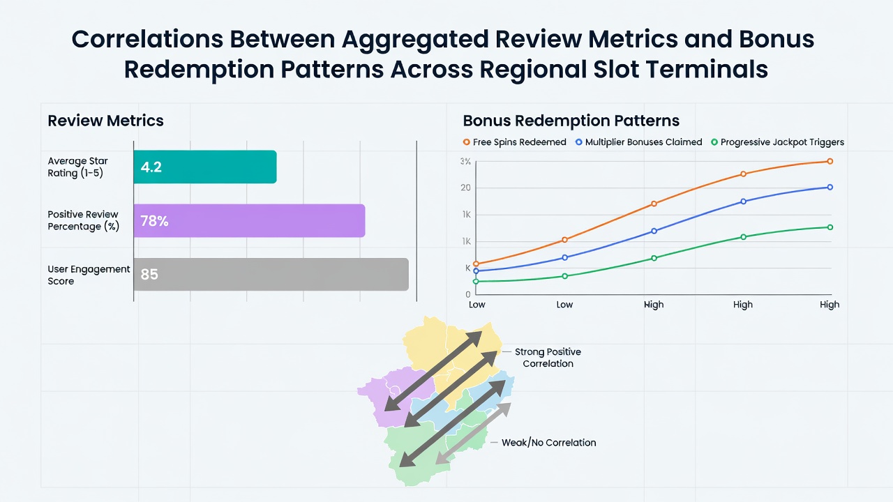 Regional heat map illustrating bonus redemption intensity correlated with average review scores in slot tournaments
